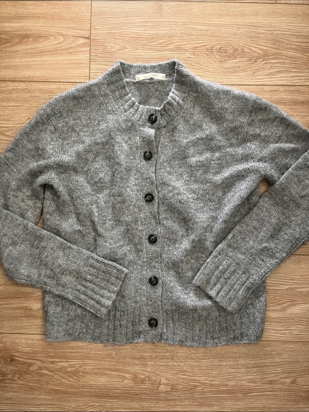 Everlane gray alpaca wool blend cardigan